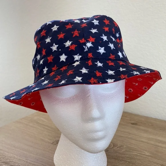 San Diego Hat Company Nautical Reversible Hat Size 5-7 Years Kid - Picture 1 of 2